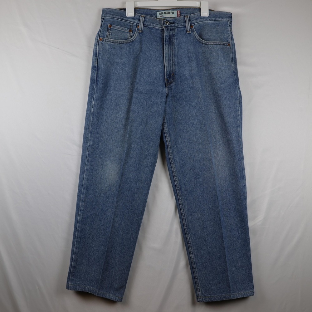 Levis 550 Jeans Mens 38x30 Blue Relaxed Fit Denim Straight Leg 100% Cotton Pants